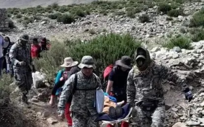 Mujer mayor del Paraje Río Colorado, fue asistida y trasladada al Hospital Pablo Soria