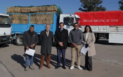 Sadir entregó forraje y leña a la comunidad de Catua