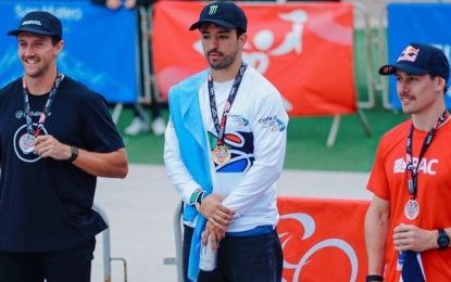 Maligno Torres sigue agrandando su leyenda: ganó el oro en el Campeonato Panamericano de BMX Freestyle en Perú