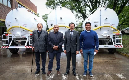 Sadir entregó tanques atmosféricos a municipios