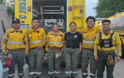 Intenso trabajo para contener el incendio «El Poste»