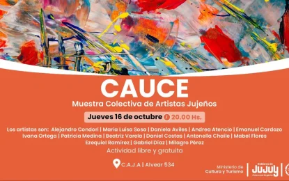 Quince artistas jujeños exponen en la muestra colectiva Cauce