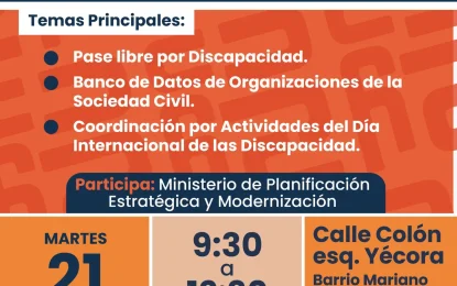 Nuevo encuentro con instituciones y organizaciones que abordan la discapacidad