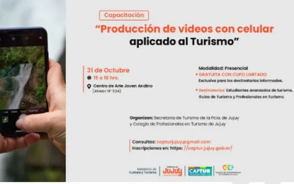Inscripción abierta para capacitación de producción videos turísticos con el celular