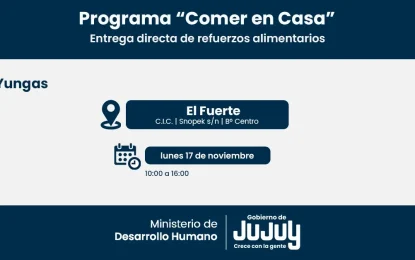Continúa la entrega de módulos alimentarios en las Yungas