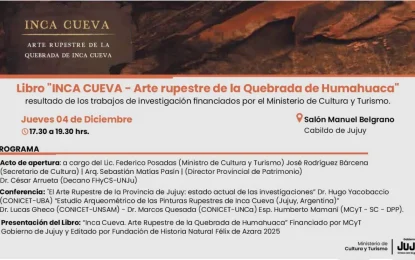 Presentan investigación sobre arte rupestre de Inca Cueva