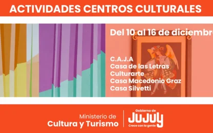Los centros y espacios culturales con variadas propuestas para la semana