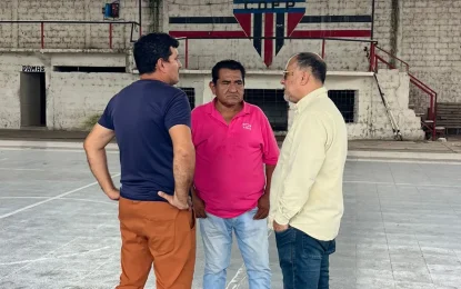 Álvarez García recorrió obras importantes para la comunidad
