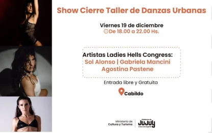 Show Cierre Taller de Danzas Urbanas, el Ladies Hells Congress presenta su propuesta en Cabildo