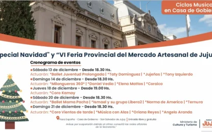 Comienza el Especial Navidad de los Ciclos Musicales y la VI Feria Provincial del Mercado Artesanal