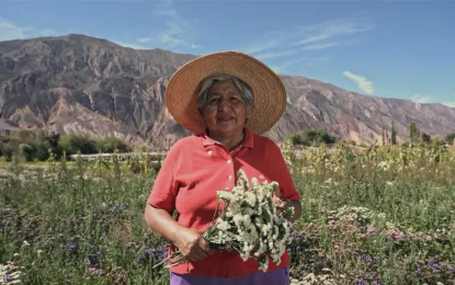 Feria de Flores en Maimará, un encuentro de productores y variedades locales