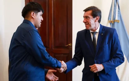 Sadir recibió al joven de Jujuy destacado en una competencia de la NASA