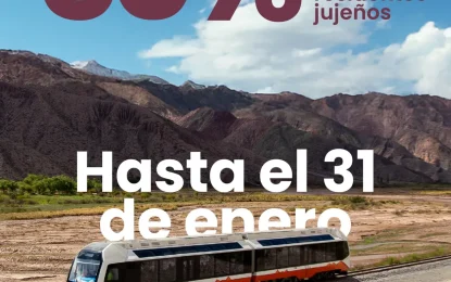 El Tren Solar de la Quebrada renueva «Orgullo Jujeño», el 50% OFF para residentes de Jujuy
