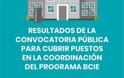 Resultados de la convocatoria pública para cubrir puestos en la Coordinación del programa BCIE