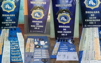 Múltiples allanamientos, detenidos y secuestros por narcomenudeo en Jujuy