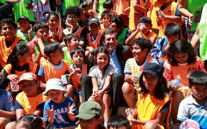 Sadir, presente en el cierre de las colonias de vacaciones en Alto Comedero