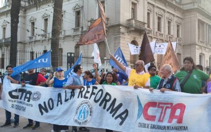 Gremios jujeños convocan a una jornada de protesta contra la Reforma Laboral esta tarde
