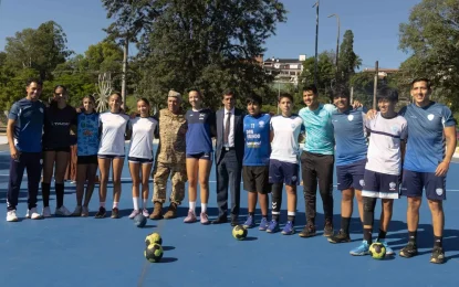 Sadir inauguró obras de modernización en el predio deportivo del RIM 20