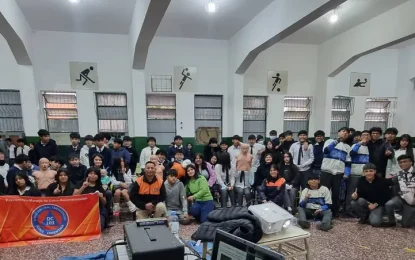 Defensa Civil brindó una capacitación en gestión de riesgo en la Escuela Técnica N° 1 «Escolástico Zegada»