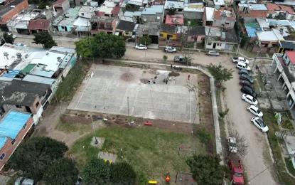 Obras transformadoras en otro polideportivo: el de 308 Viviendas, en Alto Comedero