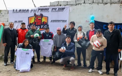 Inclusión y deporte: entregaron elementos deportivos a la cooperativa El Quebracho