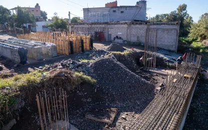 Avanzan las obras del nuevo puente sobre avenida Snopek en Alto Comedero