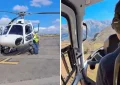 Rescate aéreo del Same permitió asistir de urgencia a una persona en una zona de difícil acceso