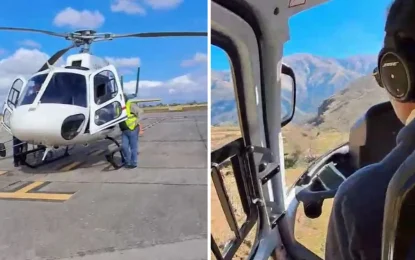 Rescate aéreo del Same permitió asistir de urgencia a una persona en una zona de difícil acceso