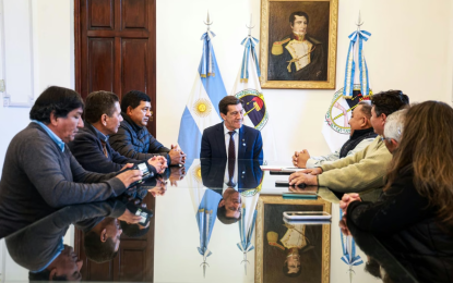 Carlos Sadir recibió a representantes de UATRE de la región de los Valles