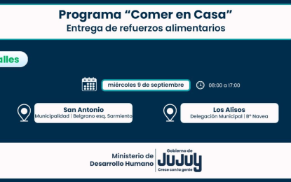 «Comer en Casa»: refuerzos alimentarios para familias de dos localidades de los Valles