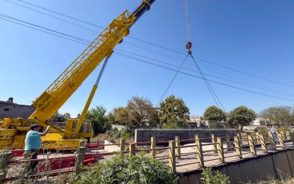 Puente Snopek: logro de etapa clave en las obras en Alto Comedero